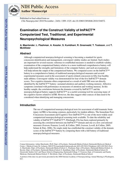 impact test string errors|Examination of the Construct Validity of ImPACT™ Computerized .